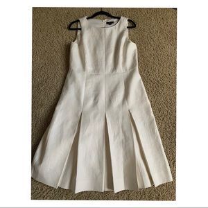J.Crew White A-line Dress